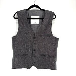 VTG Aeropostale Vest Men's Large Gray Waistcoat Trendy Preppy